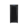 Lanberg | Rack cabinet 19" free-standing 27U/800x1000 (flat pack) with glass door, LCD | FF01-8027-12BL | Black