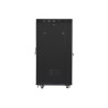 Lanberg | Rack cabinet 19" free-standing 27U/800x1000 (flat pack) with glass door, LCD | FF01-8027-12BL | Black