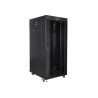 Lanberg | Rack cabinet 19" free-standing 27U/800x1000 (flat pack) with glass door, LCD | FF01-8027-12BL | Black