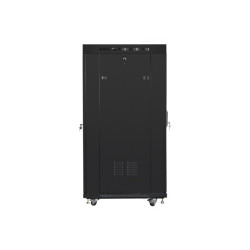 Lanberg | Rack cabinet 19" free-standing 27U/800x1000 (flat pack) with glass door, LCD | FF01-8027-12BL | Black