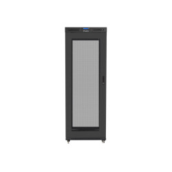 Lanberg | Rack cabinet 19" free-standing 27U/800x1000 (flat pack) with glass door, LCD | FF01-8027-23BL | Black
