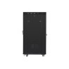 Lanberg | Rack cabinet 19" free-standing 27U/800x1200 (flat pack) with glass door, LCD | FF01-8227-12BL | Black
