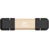 Silicon Power DS72 | 500 GB | USB Type-A/USB Type-C 3.2 Gen 2 | Gold
