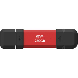 Silicon Power DS72 | 250 GB | USB Type-A/USB Type-C 3.2 Gen 2 | Red
