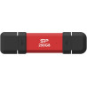 Silicon Power DS72 | 250 GB | USB Type-A/USB Type-C 3.2 Gen 2 | Red