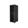 Lanberg | Rack cabinet 19" free-standing 37U/600x800 (flat pack) with glass door, LCD | FF01-6837-12BL | Black