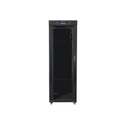 Lanberg | Rack cabinet 19" free-standing 37U/600x800 (flat pack) with glass door, LCD | FF01-6837-12BL | Black