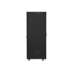 Lanberg | Rack cabinet 19" free-standing 37U/600x800 (flat pack) with glass door, LCD | FF01-6837-12BL | Black