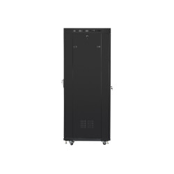 Lanberg | Rack cabinet 19" free-standing 37U/600x800 (flat pack) with glass door, LCD | FF01-6837-12BL | Black
