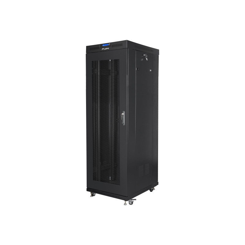 Lanberg | Rack cabinet 19" free-standing 37U/600x800 (flat pack) with mesh door, LCD | FF01-6837-23BL | Black