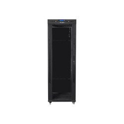 Lanberg | Rack cabinet 19" free-standing 37U/800x1000 (flat pack) with glass door, LCD | FF01-8037-12BL | Black