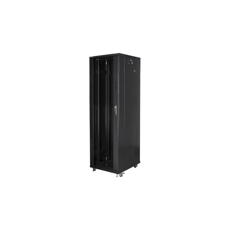 Lanberg | Rack cabinet 19" free-standing 42U/600x1000 (flat pack) with mesh door lCD V2 | FF01-6042-23BL | Black