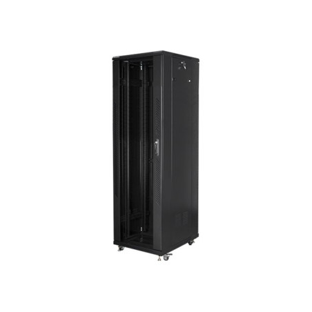 Lanberg | Rack cabinet 19" free-standing 42U/600x1000 (flat pack) with mesh door lCD V2 | FF01-6042-23BL | Black