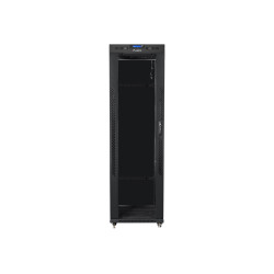 Lanberg | Rack cabinet 19" free-standing 42U/600x600 (flat pack) with glass door lCD V2 | FF01-6642-12BL | Black