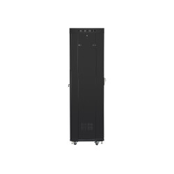 Lanberg | Rack cabinet 19" free-standing 42U/600x600 (flat pack) with glass door lCD V2 | FF01-6642-12BL | Black