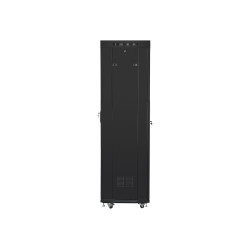 Lanberg | Rack cabinet 19" free-standing 42U/600x600 (flat pack) with glass door lCD V2 | FF01-6642-12BL | Black