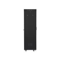 Lanberg | Rack cabinet 19" free-standing 42U/600x600 (flat pack) with mesh door, LCD | FF01-6642-23BL | Black