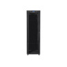 Lanberg | Rack cabinet 19" free-standing 42U/600x800 (flat pack) with glass door, LCD | FF01-6842-12BL | Black
