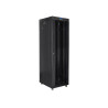Lanberg | Rack cabinet 19" free-standing 42U/600x800 (flat pack) with glass door, LCD | FF01-6842-12BL | Black