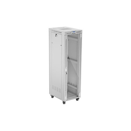 Lanberg | Rack cabinet 19" free-standing 42U/600x800 (flat pack) with glass door, LCD | FF01-6842-12SL | Grey