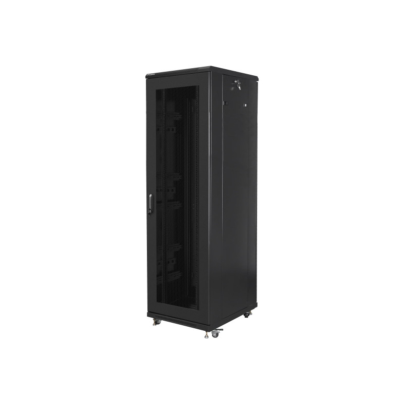 Lanberg | Rack cabinet 19" free-standing 42U/600x800 (flat pack) with mesh door | FF01-6842-23B | Black