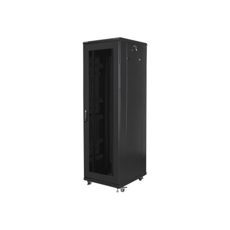 Lanberg | Rack cabinet 19" free-standing 42U/600x800 (flat pack) with mesh door | FF01-6842-23B | Black