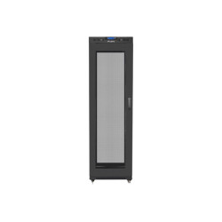 Lanberg | Rack cabinet 19" free-standing 42U/600x800 (flat pack) with mesh door, LCD | FF01-6842-23BL | Black