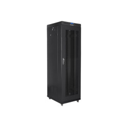 Lanberg | Rack cabinet 19" free-standing 42U/600x800 (flat pack) with mesh door, LCD | FF01-6842-23BL | Black
