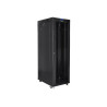 Lanberg | Rack cabinet 19" free-standing 42U/800x1000 (flat pack) with glass door, LCD | FF01-8042-12BL | Black