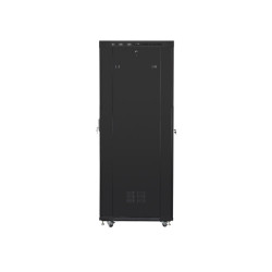 Lanberg | Rack cabinet 19" free-standing 42U/800x1000 (flat pack) with glass door, LCD | FF01-8042-12BL | Black
