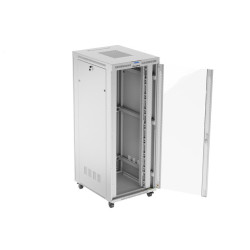 Lanberg | Rack cabinet 19" free-standing 42U/800x1000 (flat pack) with glass door, LCD | FF01-8042-12SL | Grey