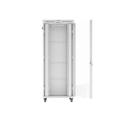 Lanberg | Rack cabinet 19" free-standing 42U/800x1000 (flat pack) with glass door, LCD | FF01-8042-12SL | Grey