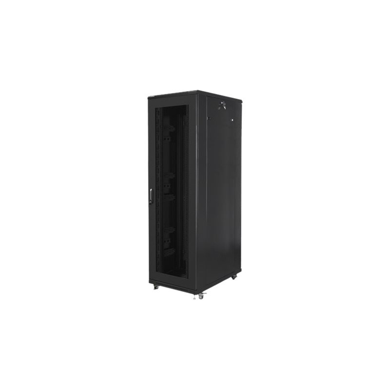Lanberg | Rack cabinet 19" free-standing 42U/800x1000 (flat pack) with mesh door | FF01-8042-23B | Black