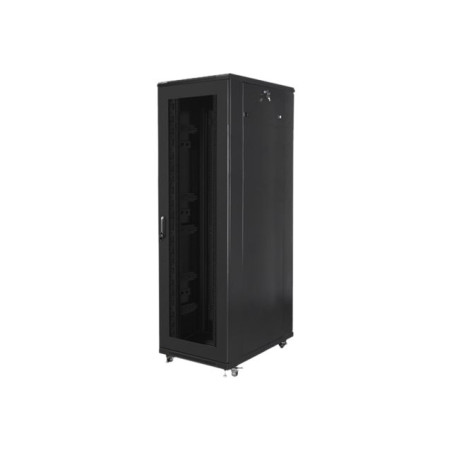 Lanberg | Rack cabinet 19" free-standing 42U/800x1000 (flat pack) with mesh door | FF01-8042-23B | Black