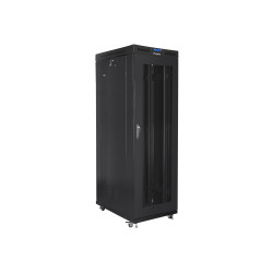 Lanberg | Rack cabinet 19" free-standing 42U/800x1000 (flat pack) with mesh door, LCD | FF01-8042-23BL | Black
