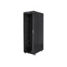 Lanberg | Rack cabinet 19" free-standing 42U/800x1200 (flat pack) with glass door, LCD | FF01-8242-12BL | Black