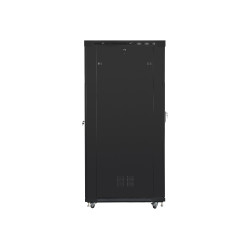 Lanberg | Rack cabinet 19" free-standing 42U/800x1200 (flat pack) with glass door, LCD | FF01-8242-12BL | Black
