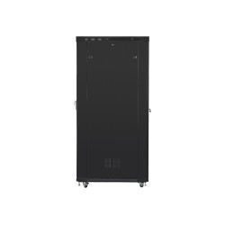 Lanberg | Rack cabinet 19" free-standing 42U/800x1200 (flat pack) with glass door, LCD | FF01-8242-12BL | Black
