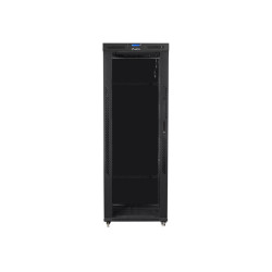 Lanberg | Rack cabinet 19" free-standing 42U/800x800 (flat pack) with glass door, LCD | FF01-8842-12BL | Black