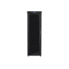 Lanberg | Rack cabinet 19" free-standing 47U/800x1000 (flat pack) with glass door, LCD | FF01-8047-12BL | Black