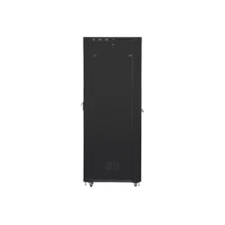 Lanberg | Rack cabinet 19" free-standing 47U/800x1000 (flat pack) with glass door, LCD | FF01-8047-12BL | Black