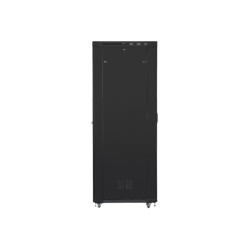 Lanberg | Rack cabinet 19" free-standing 47U/800x1000 (flat pack) with glass door, LCD | FF01-8047-12BL | Black