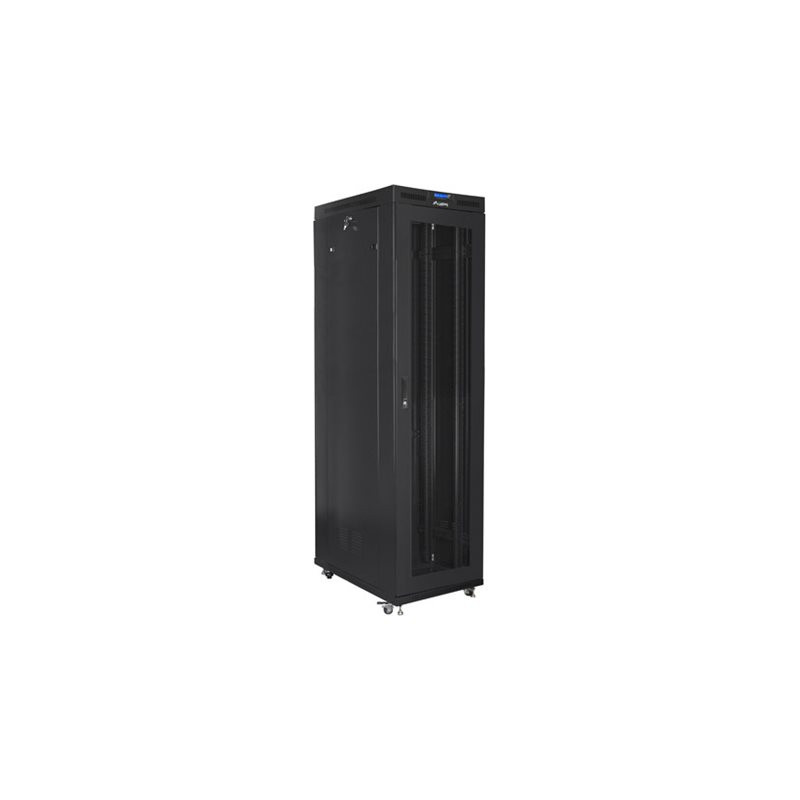 Lanberg | Rack cabinet 19" free-standing 47U/800x1000 (flat pack) with mesh door, LCD | FF01-8047-23BL | Black