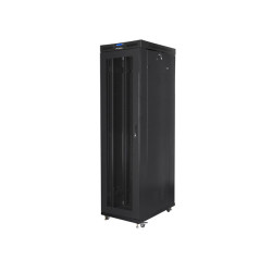 Lanberg | Rack cabinet 19" free-standing 47U/800x1000 (flat pack) with mesh door, LCD | FF01-8047-23BL | Black