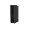 Lanberg | Rack cabinet 19" free-standing 47U/800x1200 (flat pack) with glass door, LCD | FF01-8247-12BL | Black