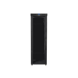 Lanberg | Rack cabinet 19" free-standing 47U/800x1200 (flat pack) with glass door, LCD | FF01-8247-12BL | Black