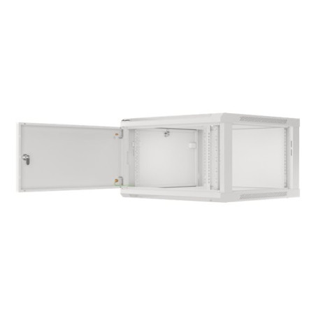 Lanberg | Rack cabinet 19" wall-mount 12U/600x450 for self-assembly with metal door (flat pack) | WF01-6412-00S | Grey