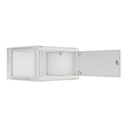 Lanberg | Rack cabinet 19" wall-mount 12U/600x450 for self-assembly with metal door (flat pack) | WF01-6412-00S | Grey