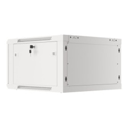 Lanberg | Rack cabinet 19" wall-mount 12U/600x450 for self-assembly with metal door (flat pack) | WF01-6412-00S | Grey