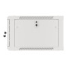 Lanberg | Rack cabinet 19" wall-mount 12U/600x450 for self-assembly with metal door (flat pack) | WF01-6412-00S | Grey